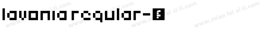 lavonia regular字体转换